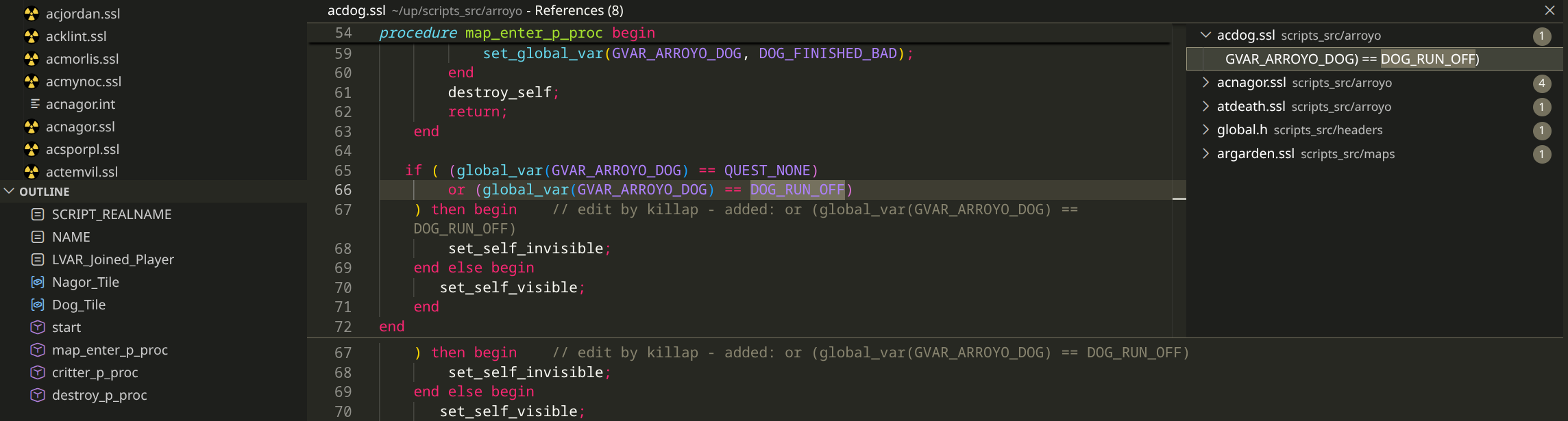 outline and references outline and references
