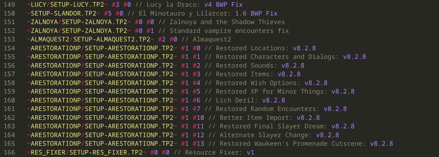 weidu.log highlighting